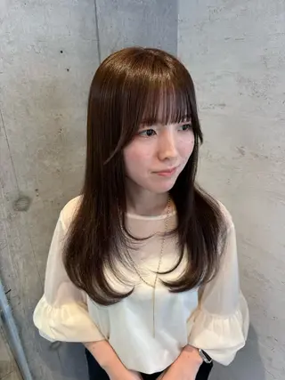 ロング カラー 女性に人気♪ はやしほのかのヘアスタイル