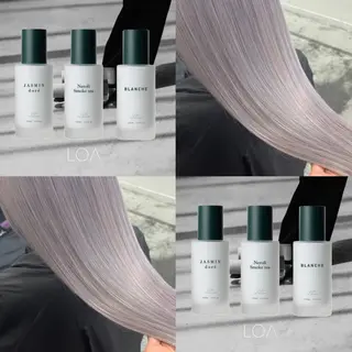 ミディアム カラー ヘアアレンジ 🎨ハイトーン/ 切りっぱなし みつきのヘアスタイル