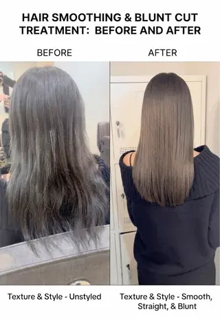 セミロング ⭕鏡のような劇艶/ 賀川サトシ⭕️のヘアスタイル