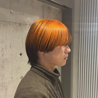 カラー メンズ 🍎ダブルカラー/ ショートボブ🍎リオのヘアスタイル