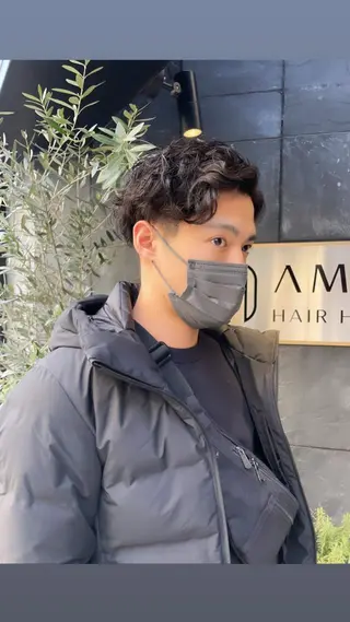 パーマ メンズ BoomBOX所属・HIBIKI/原宿 ハッシュカット🪄のヘアスタイル