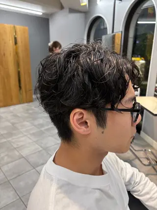 ミディアム パーマ たまプラーザ/駅近/ clan/前田 朋輝のヘアスタイル