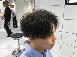 パーマ メンズ BABY 艶髪暗髪ヘア💖達人のヘアスタイル