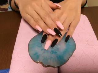 ネイル フラワー ムーンのネイルデザイン