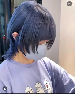 ミディアム ウルフカット指名 No. 1橘しゅうとのヘアスタイル