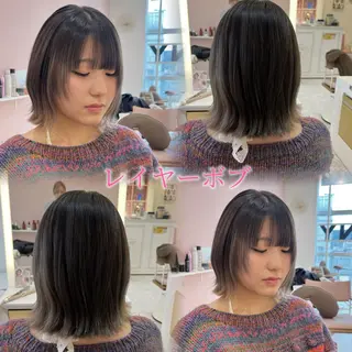 ミディアム 🫧艶髪/カラー/ パーマ/愛莉🫧のヘアスタイル