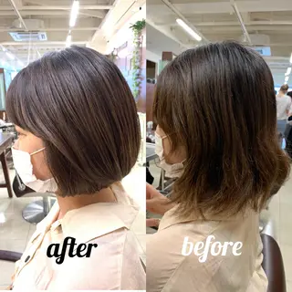 ショート 岡本雅也 ショートボブレイヤーのヘアスタイル