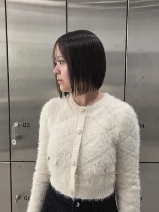 ショート ill 天神大名所属・YOKUTO 透明感カラー/ボブのヘアスタイル