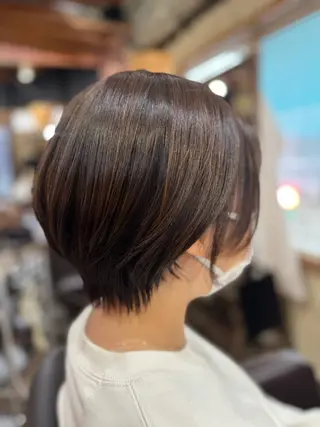 ショート カラー イシバシ ナツコのヘアスタイル