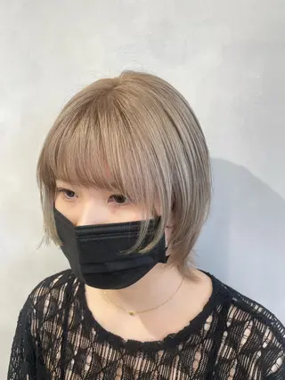 ショート カラー 透明感カラー✨艶髪 制作🌱山根あゆみのヘアスタイル