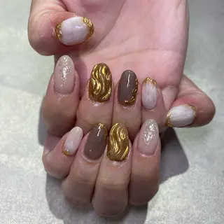 ネイル Amber21.所属・Nagahama Akariのネイルデザイン