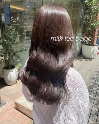 ロング カラー 韓国ヘア／艶カラー minamiのヘアスタイル