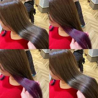 ロング カラー 艶カラー/韓国顔周り 🎀mamiのヘアスタイル
