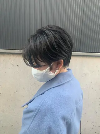 ショート コテ巻きパーマ/韓国 パーマ/佐野のヘアスタイル