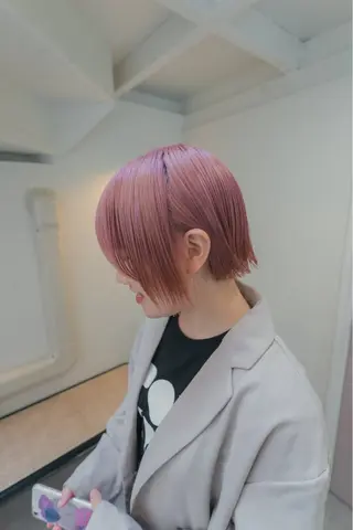 ショート カラー kyon.hair 韓国カットカラーのヘアスタイル