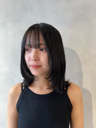 ミディアム ボブ/ベージュ/ パーマ🪿近森ゆいのヘアスタイル