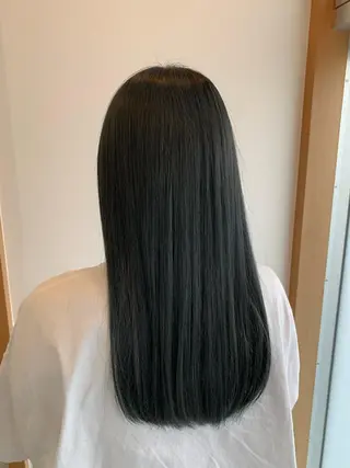 ロング カラー 名竹聖治/透明感 カラー/縮毛矯正のヘアスタイル