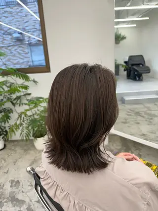 ミディアム Lann HAIR MAKE所属・ボブショート/岩崎 明生のヘアスタイル