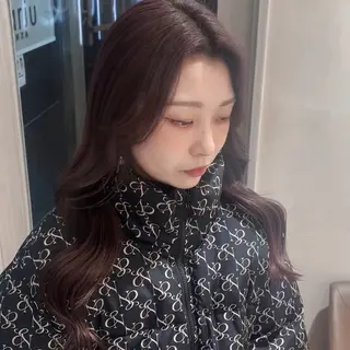 ロング カラー 💖大人韓国ヘア💖 韓国艶カラー【銀座】のヘアスタイル