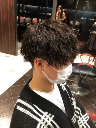 パーマ メンズ 鈴木 颯のヘアスタイル