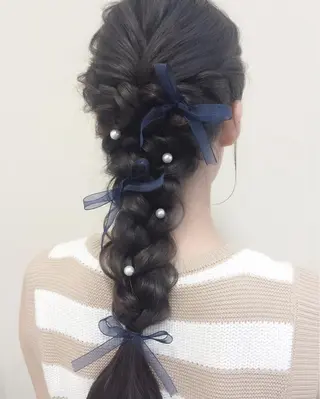 ロング ヘアアレンジ 沢田 瞳のヘアスタイル