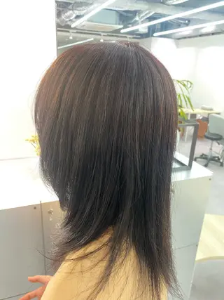 ミディアム カラー メンズ 艶髪/縮毛矯正 /hikaruのヘアスタイル