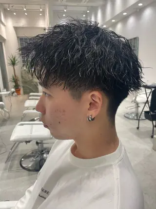 パーマ メンズ 無料ショートモデル 募集中❗️秋山ひらいのヘアスタイル