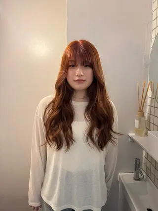 ロング 海外風/暖色🧡 /Unaのヘアスタイル