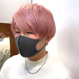 カラー メンズ écouter所属・ショート/ウルフ ハイトーン/カイセイのヘアスタイル