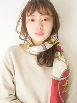 パーマ pole/apartment所属・💓パーマ，💗 レイヤーカットのヘアスタイル