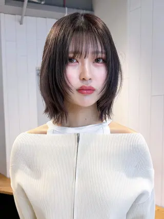 カラー ミディアム ITbyALBUM 松戸のヘアスタイル