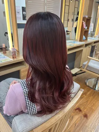 セミロング 韓国ヘア sasugaのヘアスタイル