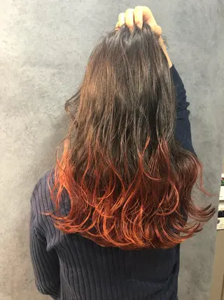 ロング カラー ヘアアレンジ メンズ キッズ ネイル マツエク・マツパ GO TODAY SHAiRE SALON所属・透明感カラー🤎 ゆりのヘアスタイル