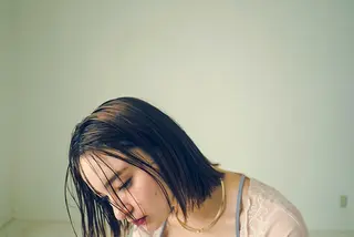 ミディアム カラー パーマ 水口 英里のヘアスタイル