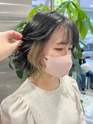 ショート カラー ネイル マツエク・マツパ mai🤍縮毛酸性ス トレート/アイリストのヘアスタイル