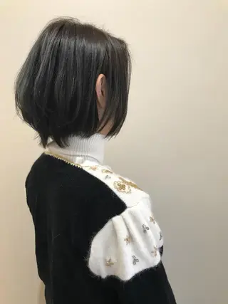 ショート カラー パーマ ヘアアレンジ メンズ キッズ ネイル マツエク・マツパ 福壽 優奈のヘアスタイル