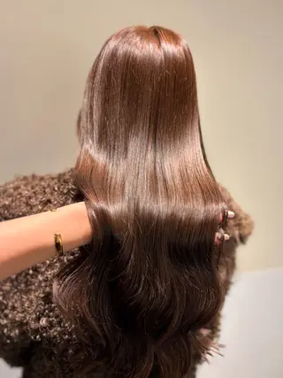 ロング カラー メンズパーマ/縮毛 矯正/徳田真緒のヘアスタイル