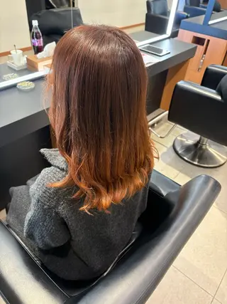 セミロング カラー ERII /伏見・栄 カットモデル募集中!のヘアスタイル