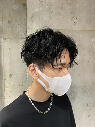 パーマ メンズ メンズブリーチカラー /パーマ ごーた立川のヘアスタイル