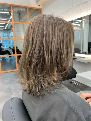 ミディアム カラー 店長担当🌟 矢吹ガブリエル🌟のヘアスタイル