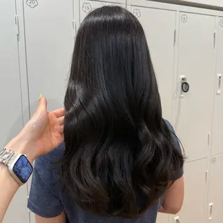 ロング カラー ヘアアレンジ キヨミ 韓国レイヤーカットのヘアスタイル