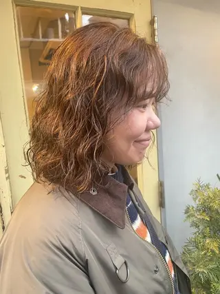 ミディアム KURIA‪‪*⋆ஐ ブリーチ/韓国ヘアのヘアスタイル