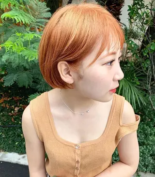 ショート カラー 🧡色落ちまで2度綺 麗なカラー🧡ヨシキのヘアスタイル