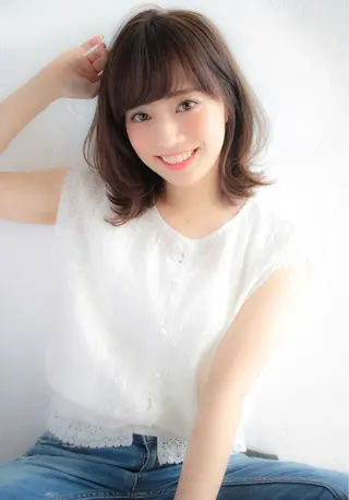 ミディアム うる艶/レイヤー 🪞池袋LAND🪞のヘアスタイル