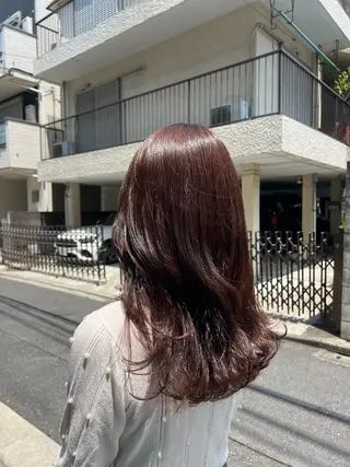 ロング カラー kei/透明感カラー /縮毛矯正/メンズのヘアスタイル