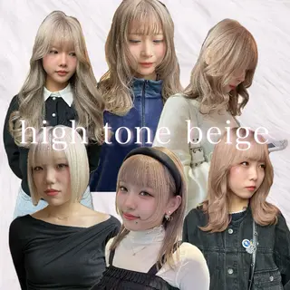 ミディアム カラー 透明感/ベージュ/ 艶髪/ボブ🫧門脇由のヘアスタイル