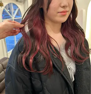 ロング カラー Chou所属・Chou kahoのヘアスタイル