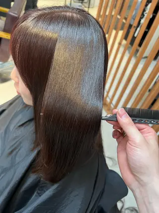 ロング 🫧‪満足度100% 🫧縮毛矯正OMAEのヘアスタイル