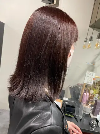 ミディアム カラー 石川 聖奈のヘアスタイル