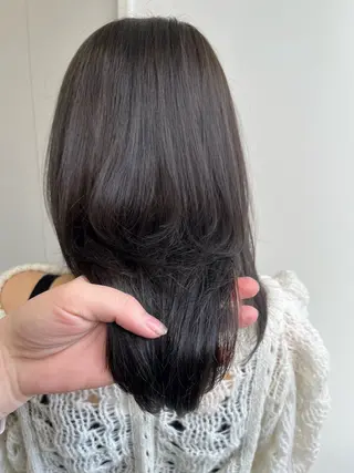 ミディアム カラー 暖色カラー/似合わせ カット/名古屋/辻のヘアスタイル